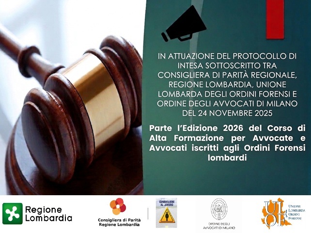 CORSO DI ALTA FORMAZIONE IN DIRITTO ANTIDISCRIMINATORIO DI GENERE - EDIZIONE 2026